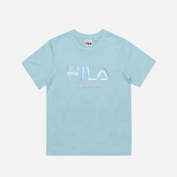 Camisetas Manga Corta Fila Niñas Turquesa - Prism Logo S/S - España 416387MGY